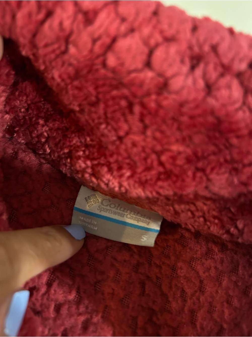 Columbia Raspberry Plush Half-Zip Teddy Jacket - Picture 5 of 9